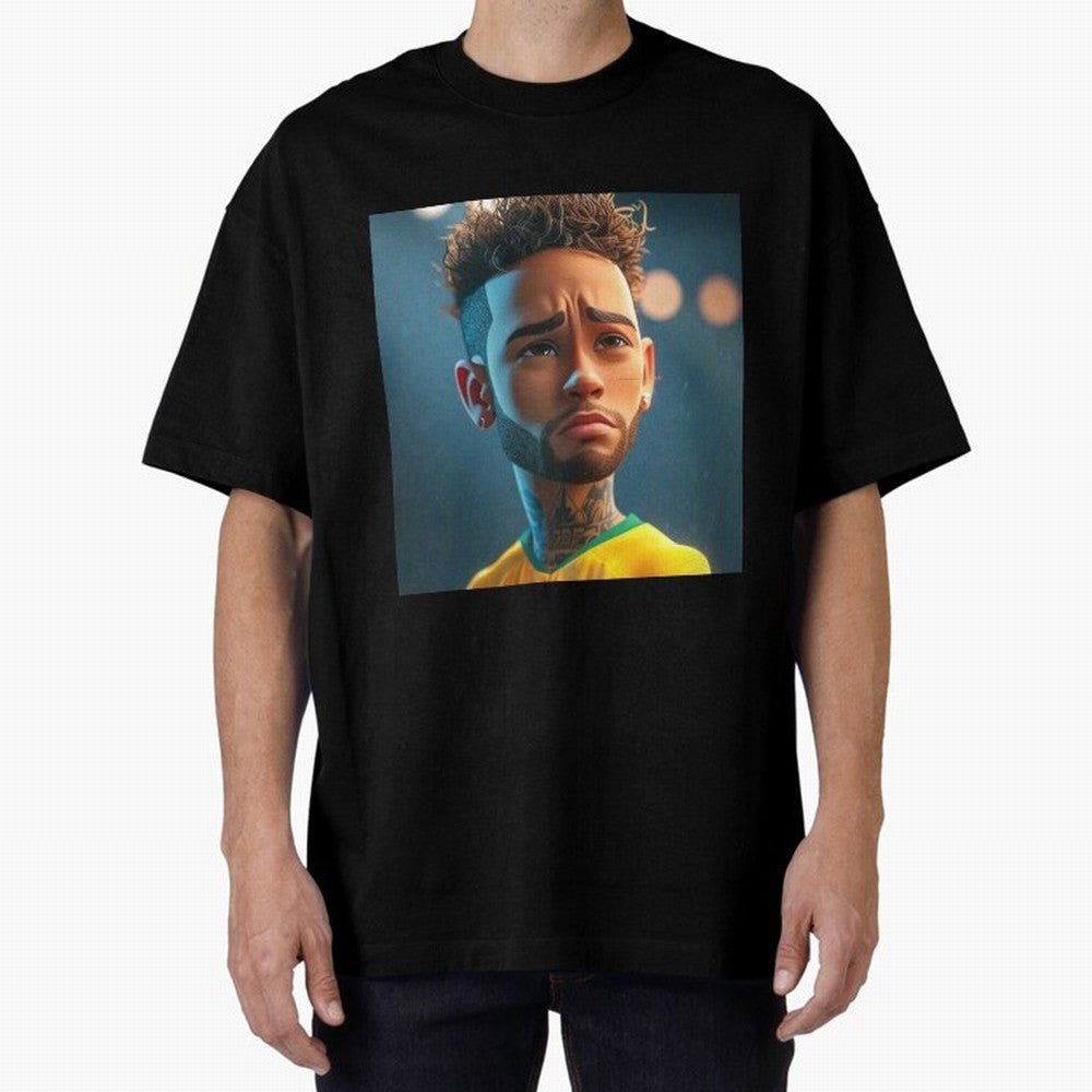 Neymar Jr cartoon picture Classic T-Shirt Wear the Spirit of Match Day Hype around FIFA World Cup 2026, Cristiano Ronaldo, Haaland and CR7, England, Fan Favorite Moments, National Team Passion, Big Match Drama and Soccer History; Ideal for Fans Who