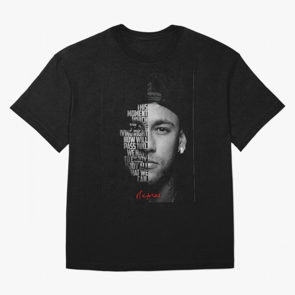 Black and white Neymar Jr quote. Classic T-Shirt Follow the Final Road of FIFA World Cup 2026 USA Canada Mexico for Fans of CR7 and Messi and Argentina and Brazil, Bringing Soccer Culture, Superstar Moments, National Team Dreams and Competitive