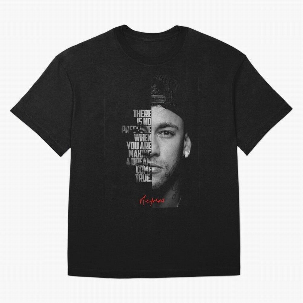 Black and white Neymar Jr quote. Classic T-Shirt Carry the Dream of Match Day Hype around FIFA World Cup 2026 USA Canada Mexico, CR7 and Messi, Argentina, France and Brazil, Retro Football Energy, Iconic Rivalries, Trophy Chase Drama and Stadium