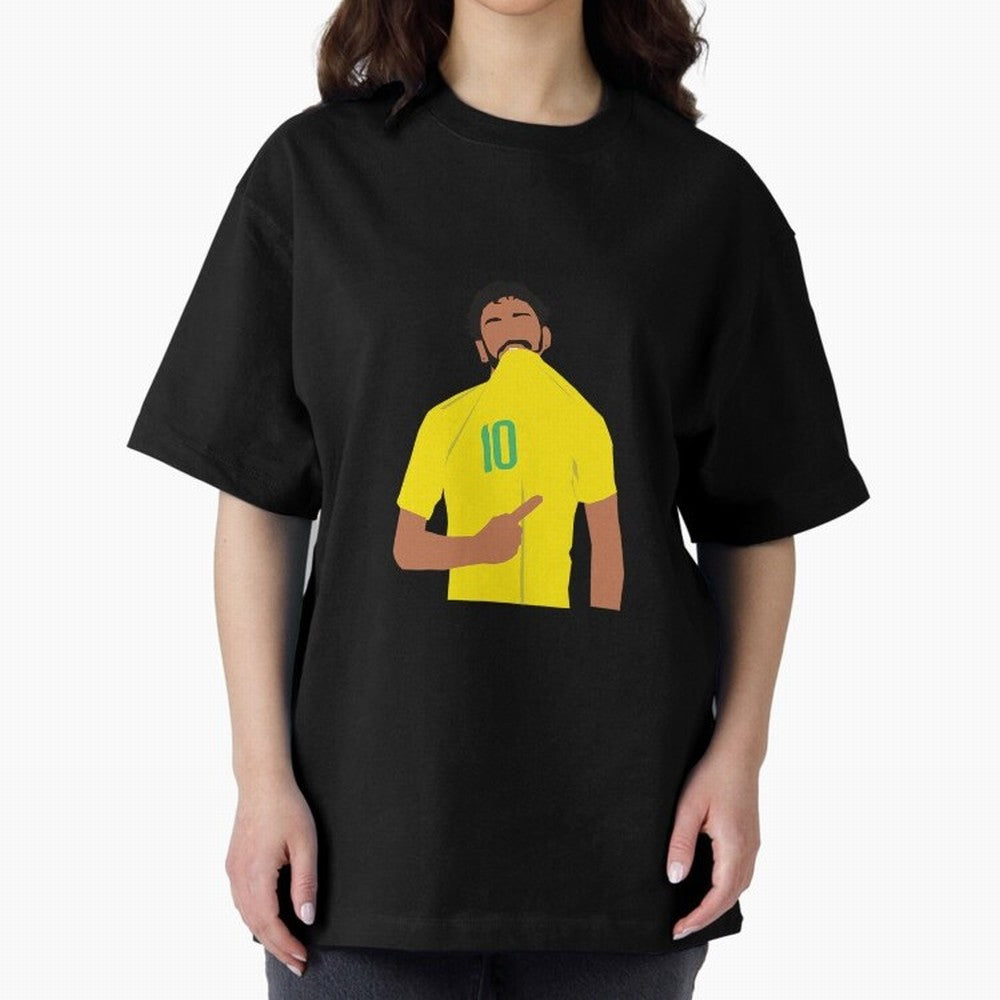 Neymar Jr Oversized T-Shirt Back the Journey through Global Football Passion for FIFA World Cup 2026, Inspired by Neymar, Haaland and Cristiano Ronaldo, Argentina, France and Brazil, Football History, Final Match Energy, Crowd Noise and Once in a