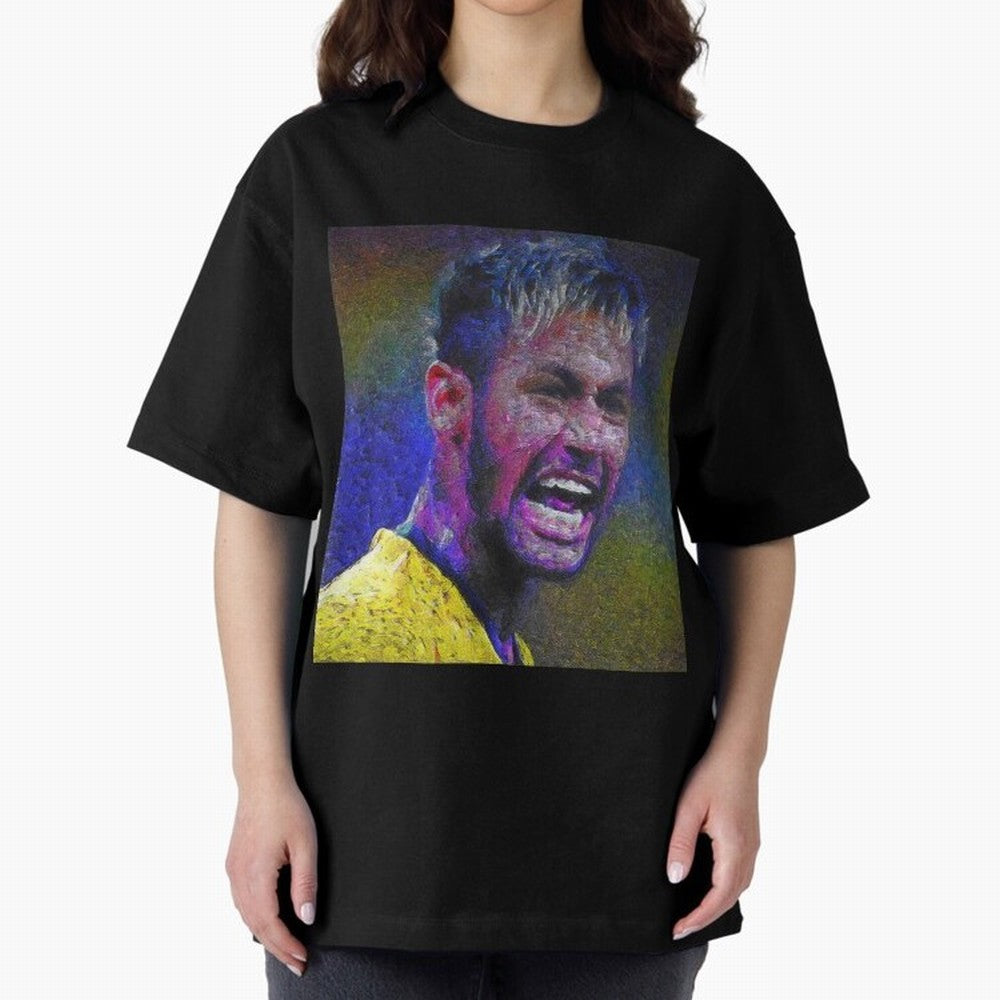 Neymar Poster Panting Art Brazilian Soccer Player Classic T-Shirt Join Supporters Worldwide for FIFA World Cup 2026 USA Canada Mexico Connected to Mbappe, England, France and Netherlands Energy, Football History, Final Match Energy, Crowd Noise and