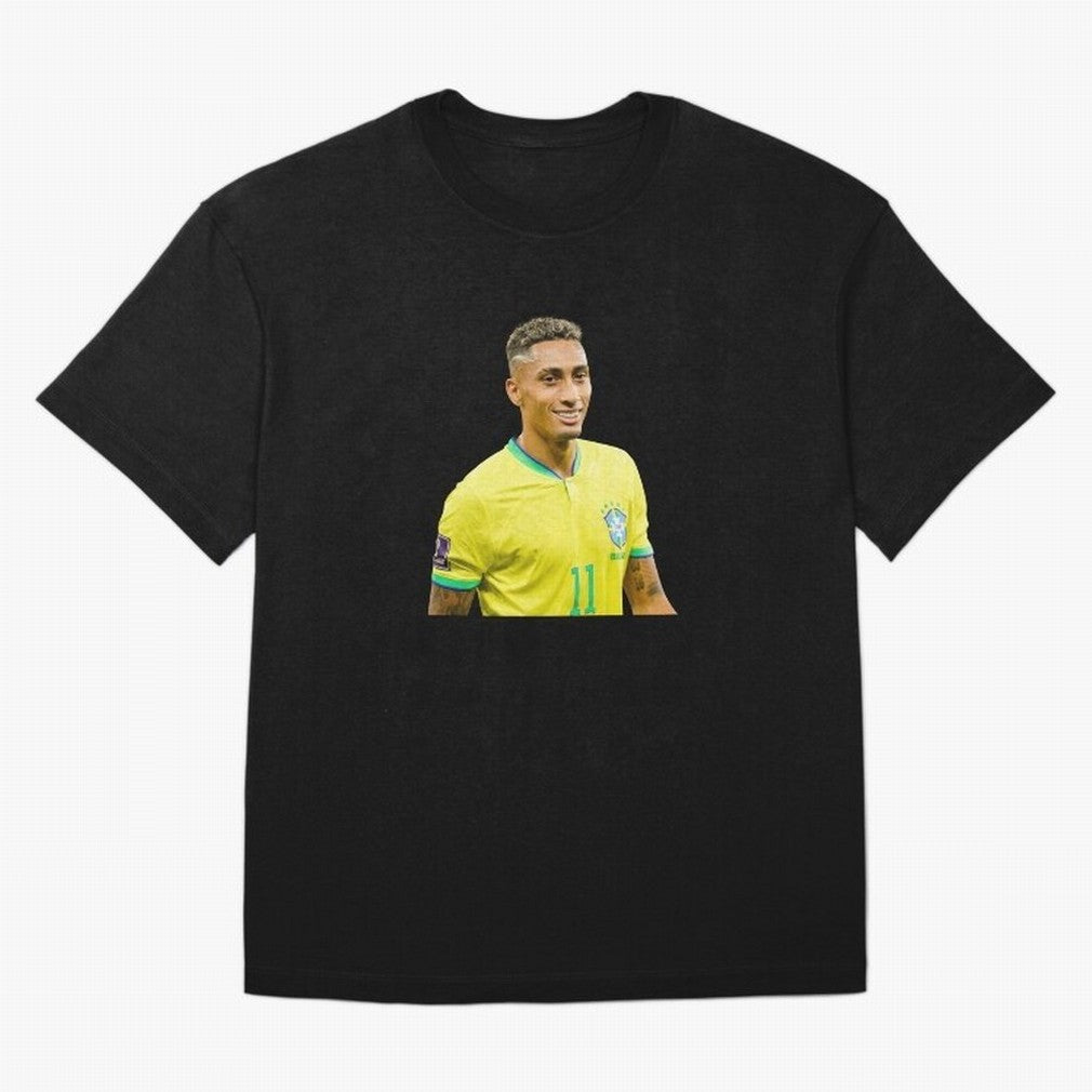Raphinha Classic T-Shirt Celebrate Fan Culture around Global Football Passion for FIFA World Cup 2026 Group Stage, Filled with Messi, CR7 and Mbappe, Argentina and Brazil, Champion Mindset, Group Stage Buzz, Knockout Tension and Passionate Fan