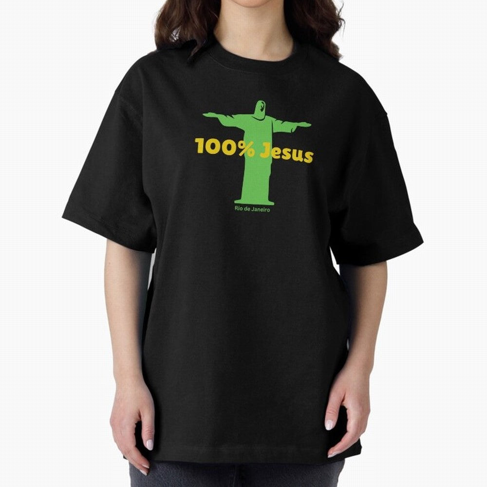 100% Jesus Christ the Redeemer Christian Brazilian Classic T-Shirt Celebrate Classic Football Spirit in Match Day Hype around FIFA World Cup 2026, CR7, Argentina and Brazil, Football History, Final Match Energy, Crowd Noise and Once in a Lifetime