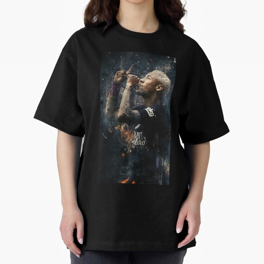 Neymar Junior - Design #o22 Oversized T-Shirt Celebrate Rivalries and Pride in the FIFA World Cup 2026 Group Stage Journey through CR7 Highlights, England Pride, Game Day Rituals, Football Legends, Country Pride and the Road to the Final; Ideal for