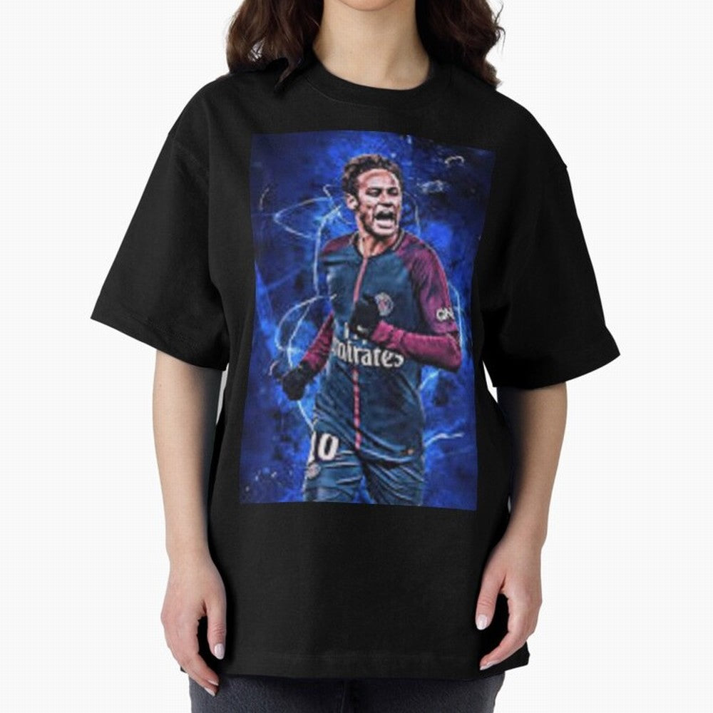neymar jr art Oversized T-Shirt Remember Iconic Moments from Global Football Passion for FIFA World Cup 2026 USA Canada Mexico, Built around Haaland, England, Game Day Rituals, Football Legends, Country Pride and the Road to the Final; Ideal for