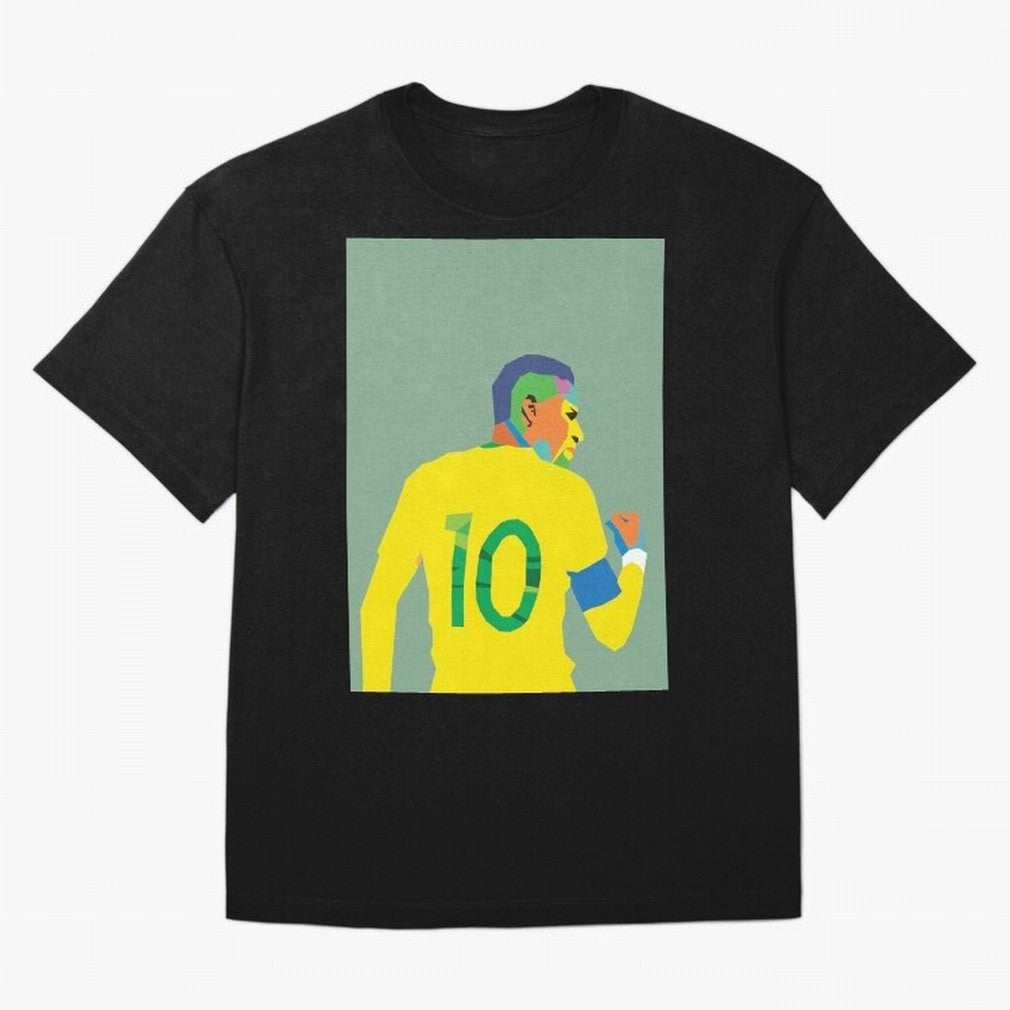 Neymar Jr Oversized T-Shirt Show Support during FIFA World Cup 2026 for Fans of Cristiano Ronaldo and England, France and Netherlands, Bringing Football Passion, Legendary Performances, Festival Vibes and Supporter Community; Made for Collectors