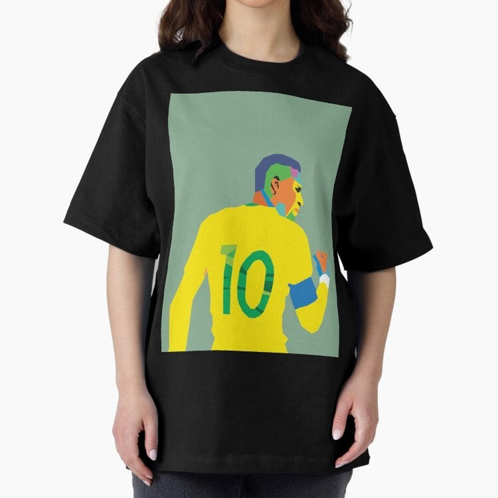 Neymar Jr Oversized T-Shirt Show Support during FIFA World Cup 2026 for Fans of Cristiano Ronaldo and England, France and Netherlands, Bringing Football Passion, Legendary Performances, Festival Vibes and Supporter Community; Made for Collectors