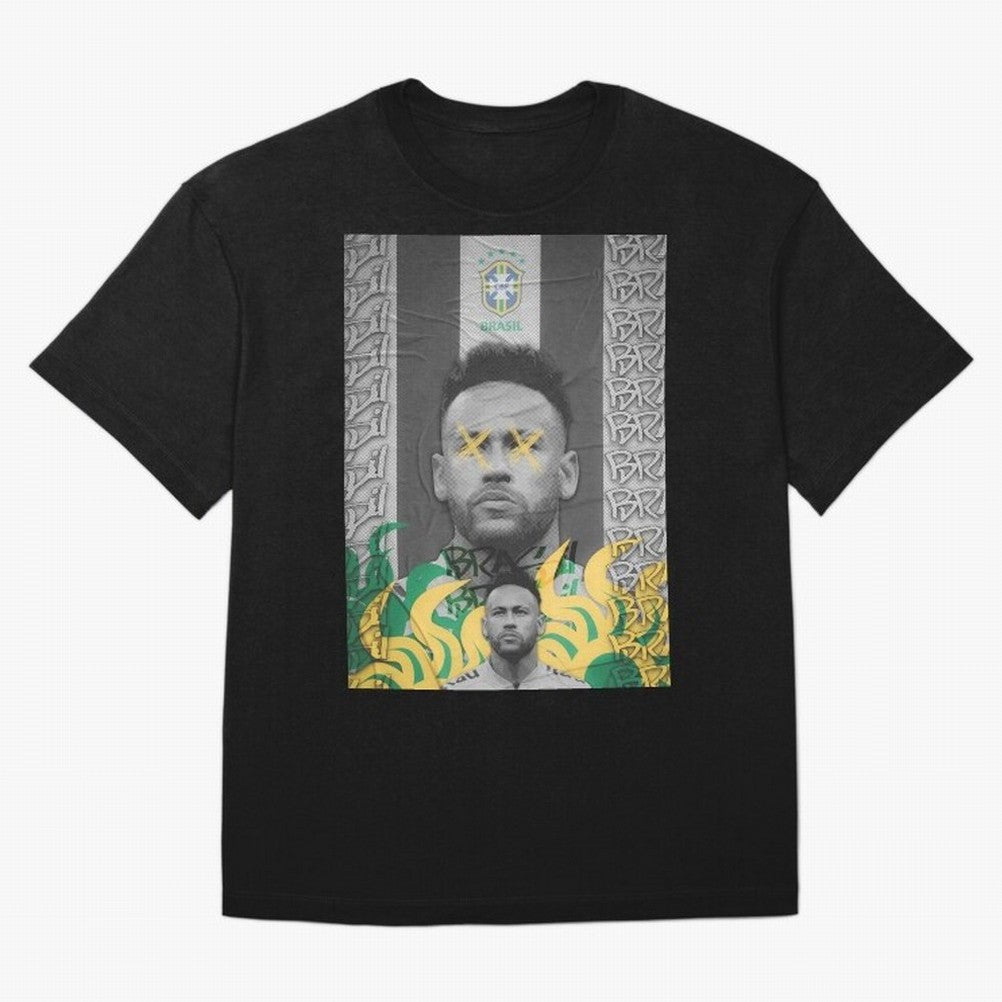 Brazil Football Star Grunge Poster Oversized T-Shirt Enjoy the FIFA World Cup 2026 USA Canada Mexico Journey through Cristiano Ronaldo, Haaland and CR7 Highlights, Argentina and Brazil Pride, Football History, Final Match Energy, Crowd Noise and