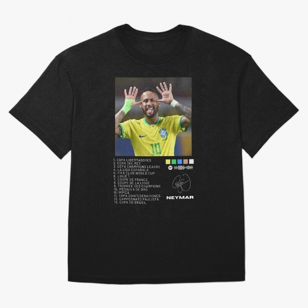 Neymar Brazil 10 Oversized T-Shirt Relive Legendary Nights from FIFA World Cup 2026 USA Canada Mexico Spirit, Driven by Argentina and Brazil, Messi and Cristiano Ronaldo, Champion Mindset, Group Stage Buzz, Knockout Tension and Passionate Fan