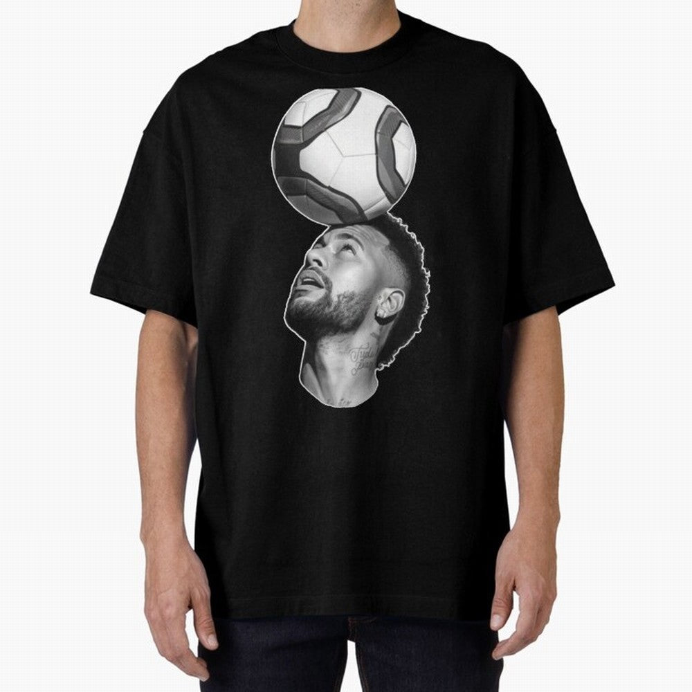 Neymar Jr. ¨C The Art of Balance Oversized T-Shirt Represent the Passion of FIFA World Cup 2026 for Fans of Neymar and Portugal, Bringing Game Day Rituals, Football Legends, Country Pride and the Road to the Final; Made for Collectors Who Enjoy