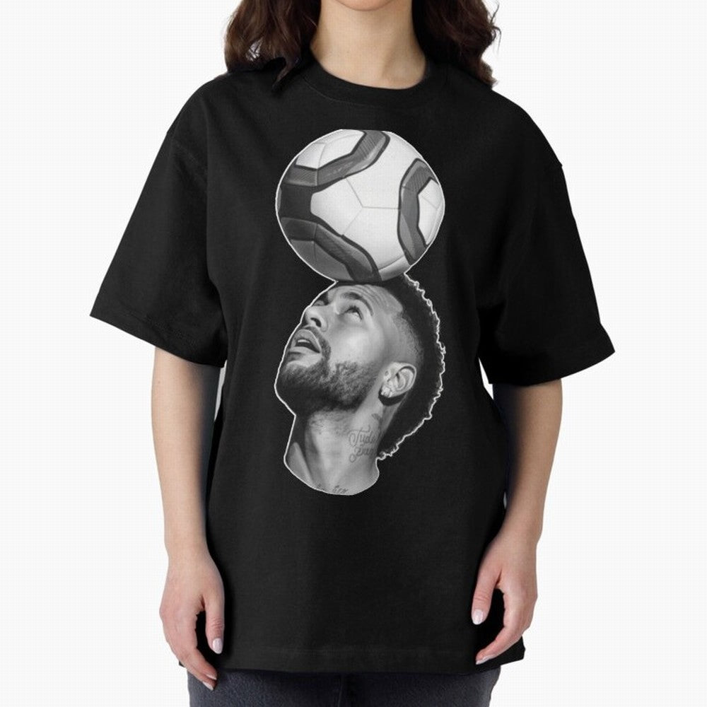 Neymar Jr. ¨C The Art of Balance Oversized T-Shirt Represent the Passion of FIFA World Cup 2026 for Fans of Neymar and Portugal, Bringing Game Day Rituals, Football Legends, Country Pride and the Road to the Final; Made for Collectors Who Enjoy