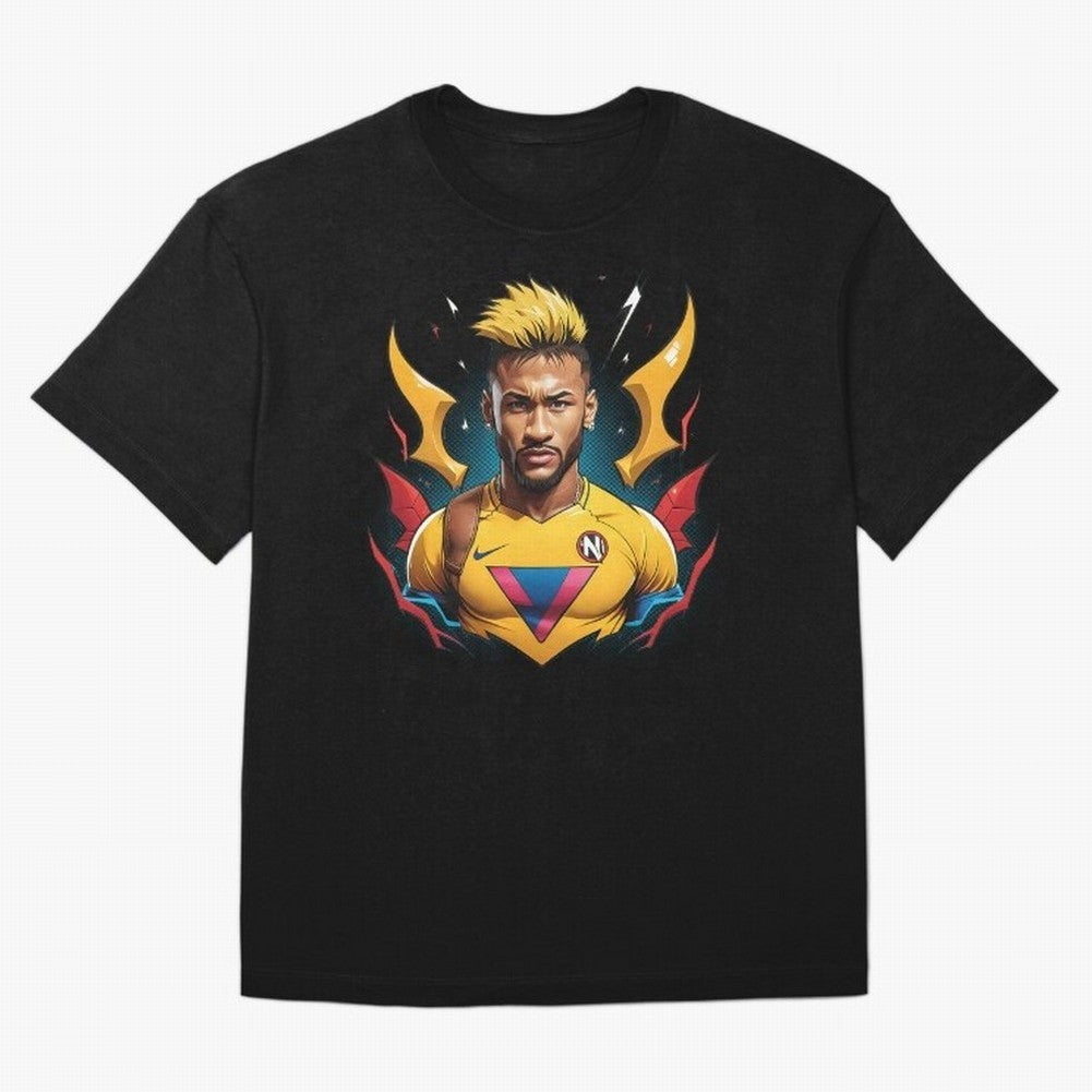 Neymar Jr illustration Classic T-Shirt Fuel Global Football Passion for FIFA World Cup 2026 Group Stage, with Messi and Cristiano Ronaldo, Portugal, Champion Mindset, Group Stage Buzz, Knockout Tension and Passionate Fan Culture; Ideal for Fans Who