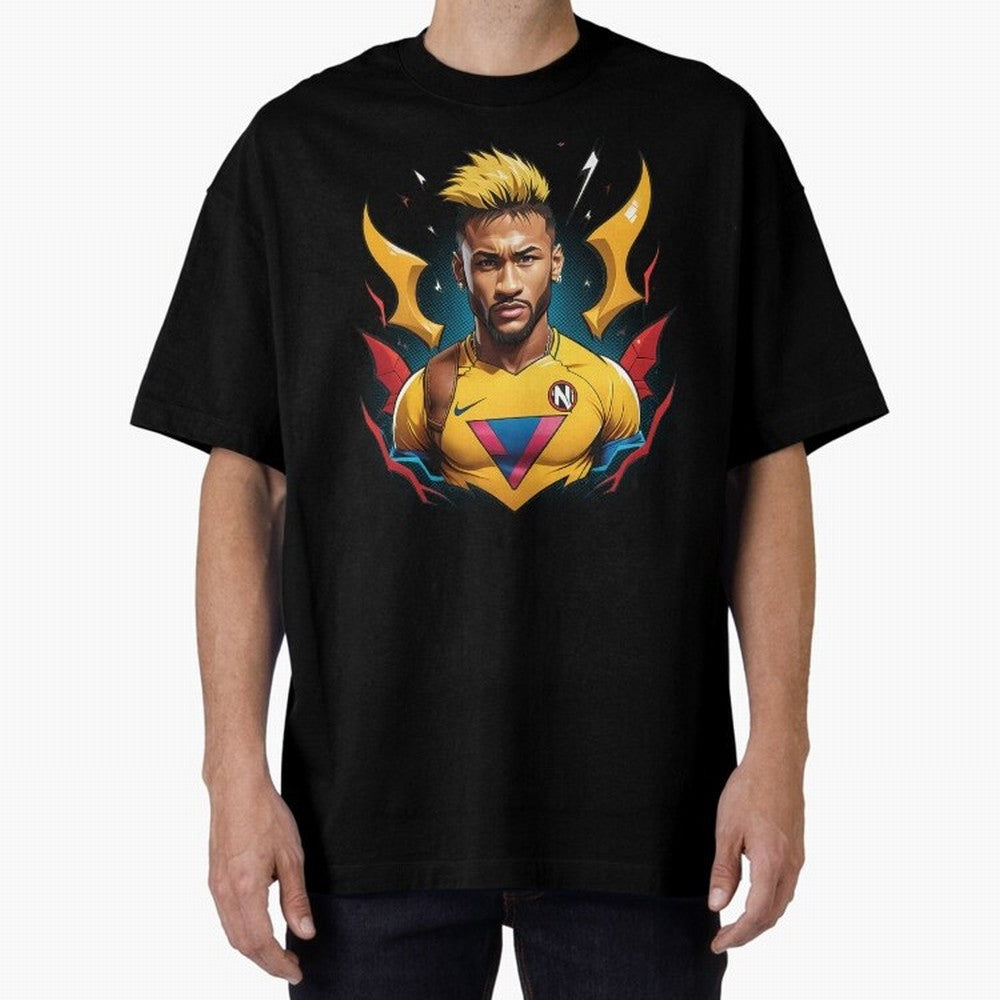 Neymar Jr illustration Classic T-Shirt Fuel Global Football Passion for FIFA World Cup 2026 Group Stage, with Messi and Cristiano Ronaldo, Portugal, Champion Mindset, Group Stage Buzz, Knockout Tension and Passionate Fan Culture; Ideal for Fans Who