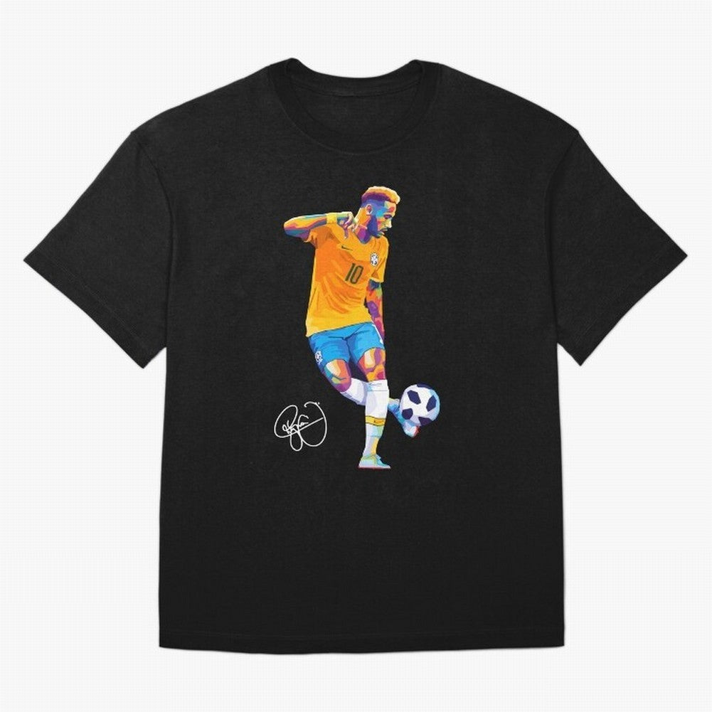 Neymar Jr Footballer Wpap Art Classic T-Shirt Represent the Passion of FIFA World Cup 2026 USA Canada Mexico Centered on Cristiano Ronaldo, Netherlands Energy, Retro Football Energy, Iconic Rivalries, Trophy Chase Drama and Stadium Atmosphere;
