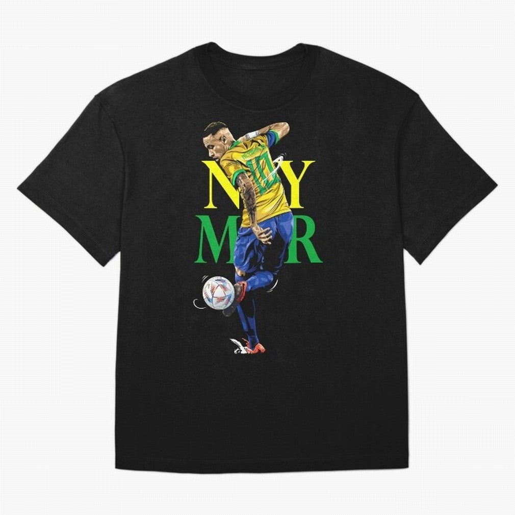 Neymar JR Brazil Oversized T-Shirt Carry the Colors and Pride of FIFA World Cup 2026 Group Stage for Fans of CR7 and Netherlands, Bringing Football History, Final Match Energy, Crowd Noise and Once in a Lifetime Moments; Ideal for Fans Who Follow