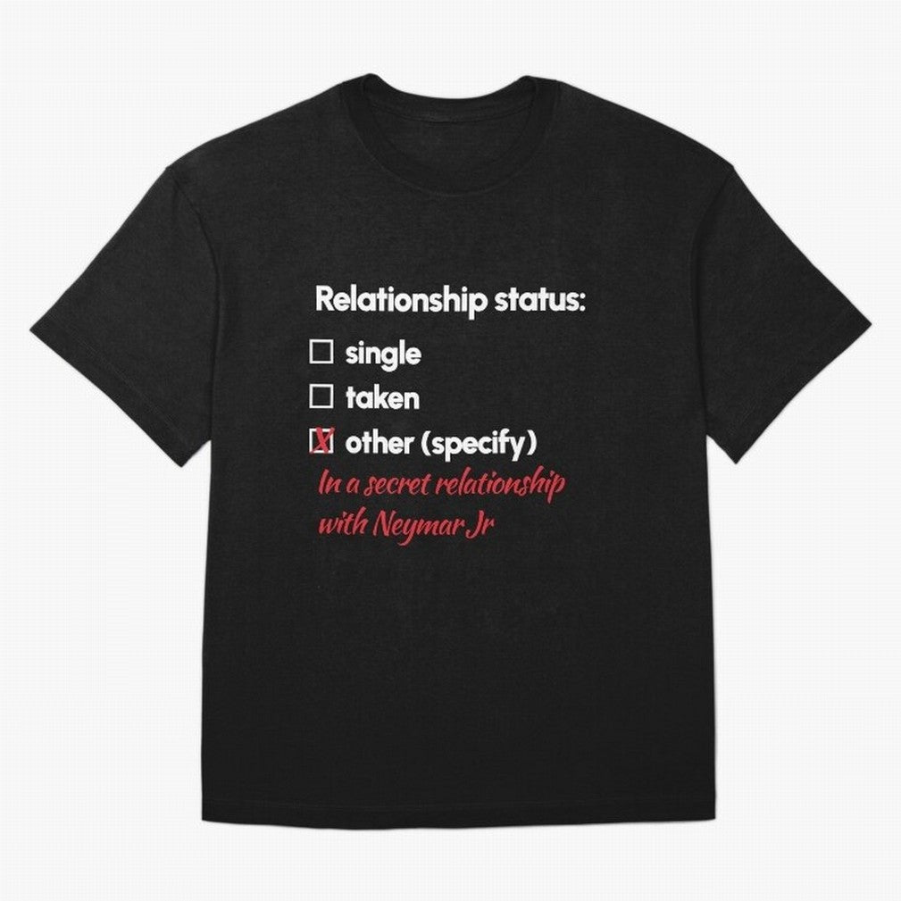 Neymar Jr - Relationship 2 Oversized T-Shirt Celebrate the Magic of FIFA World Cup 2026 USA Canada Mexico Inspired by Haaland and Mbappe, Spain Energy, Fan Favorite Moments, National Team Passion, Big Match Drama and Soccer History; Great for