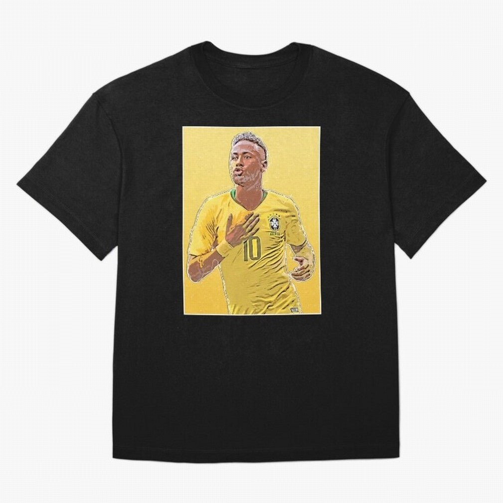 Neymar Oversized T-Shirt Feel the Trophy Chase of Global Football Passion for FIFA World Cup 2026 USA Canada Mexico, Filled with Cristiano Ronaldo, Spain and Netherlands, Sports Nostalgia, International Competition, Famous Players and Unforgettable