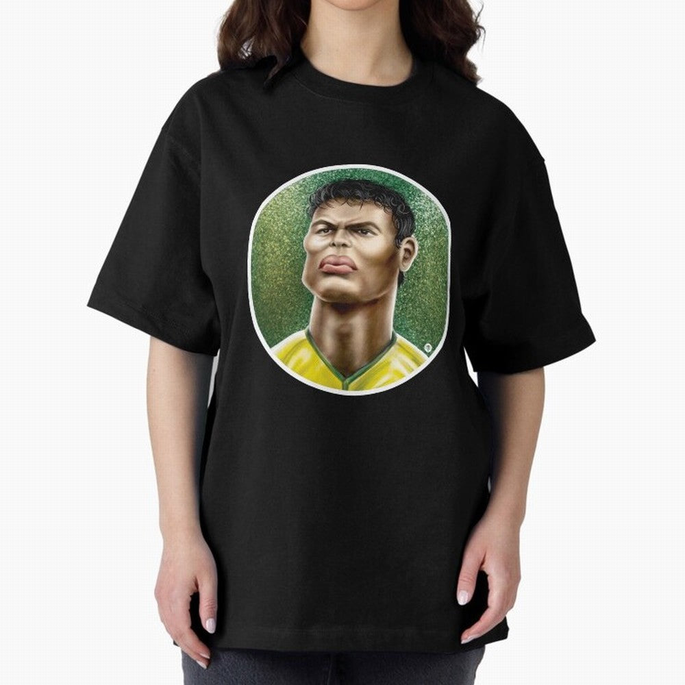 Footballicature : Thiago Silva Classic T-Shirt Make Your Look Match the FIFA World Cup 2026 Journey through Cristiano Ronaldo Highlights, Spain Pride, Sports Nostalgia, International Competition, Famous Players and Unforgettable Victories; Perfect