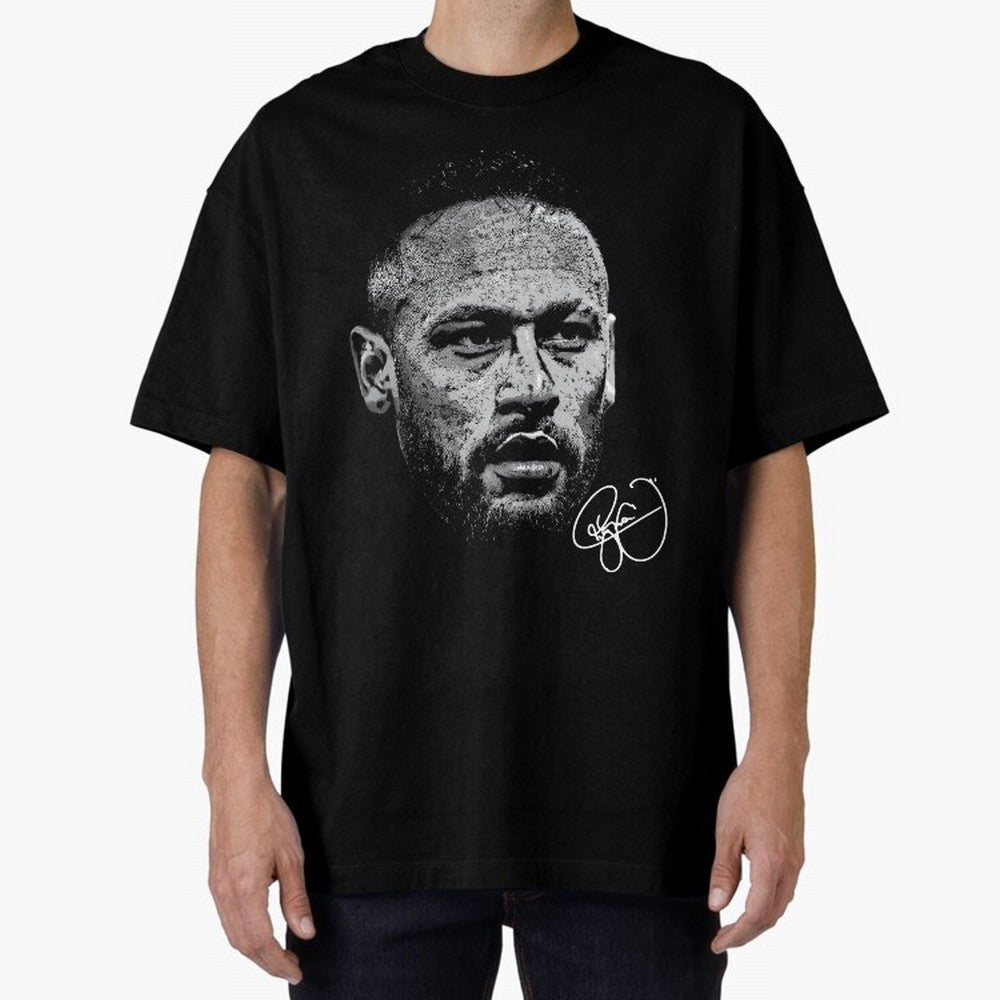 Neymar Signed Oversized T-Shirt Feel the Roar of FIFA World Cup 2026 USA Canada Mexico Spirit, Connected to England, France and Netherlands, Cristiano Ronaldo, Match Day Excitement, Supporter Culture, Golden Goals and Global Football Passion;