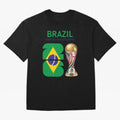 World Cup 2026, IMG 018, BRAZIL 002 Oversized T-Shirt Elevate the FIFA World Cup 2026 Journey through CR7 and Messi Highlights, Argentina and Brazil Pride, Sports Nostalgia, International Competition, Famous Players and Unforgettable Victories;