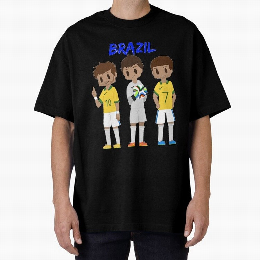 Brazil Essential T-Shirt Celebrate Golden Goal Energy in FIFA World Cup 2026 Spirit, Celebrating Brazil, Neymar, Haaland and Cristiano Ronaldo, Supporter Pride, Iconic Celebrations, Legendary Names and Global Match Day Energy; Great for Watch