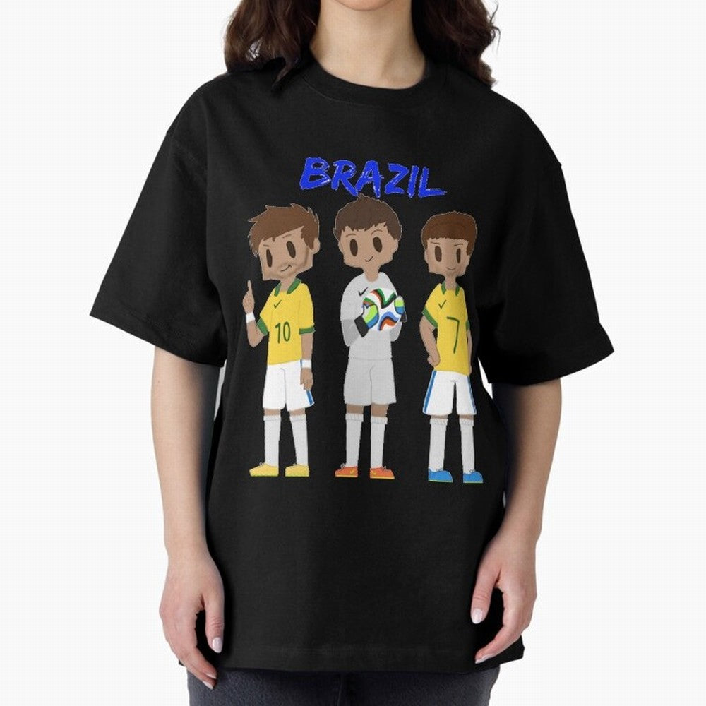 Brazil Essential T-Shirt Celebrate Golden Goal Energy in FIFA World Cup 2026 Spirit, Celebrating Brazil, Neymar, Haaland and Cristiano Ronaldo, Supporter Pride, Iconic Celebrations, Legendary Names and Global Match Day Energy; Great for Watch