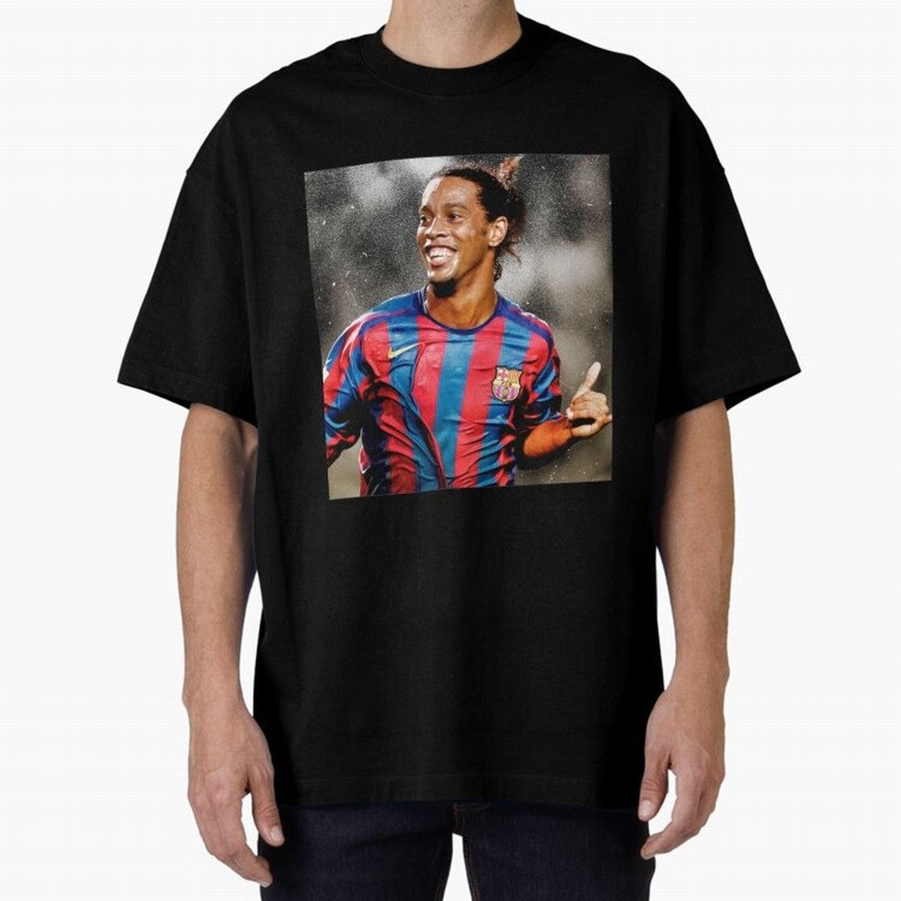 ronaldinho Classic T-Shirt Fuel Your Fan Pride for FIFA World Cup 2026 Group Stage Spirit, with France, Messi, Football History, Final Match Energy, Crowd Noise and Once in a Lifetime Moments; Created for Match Day Parties, Soccer Gifts, Fan