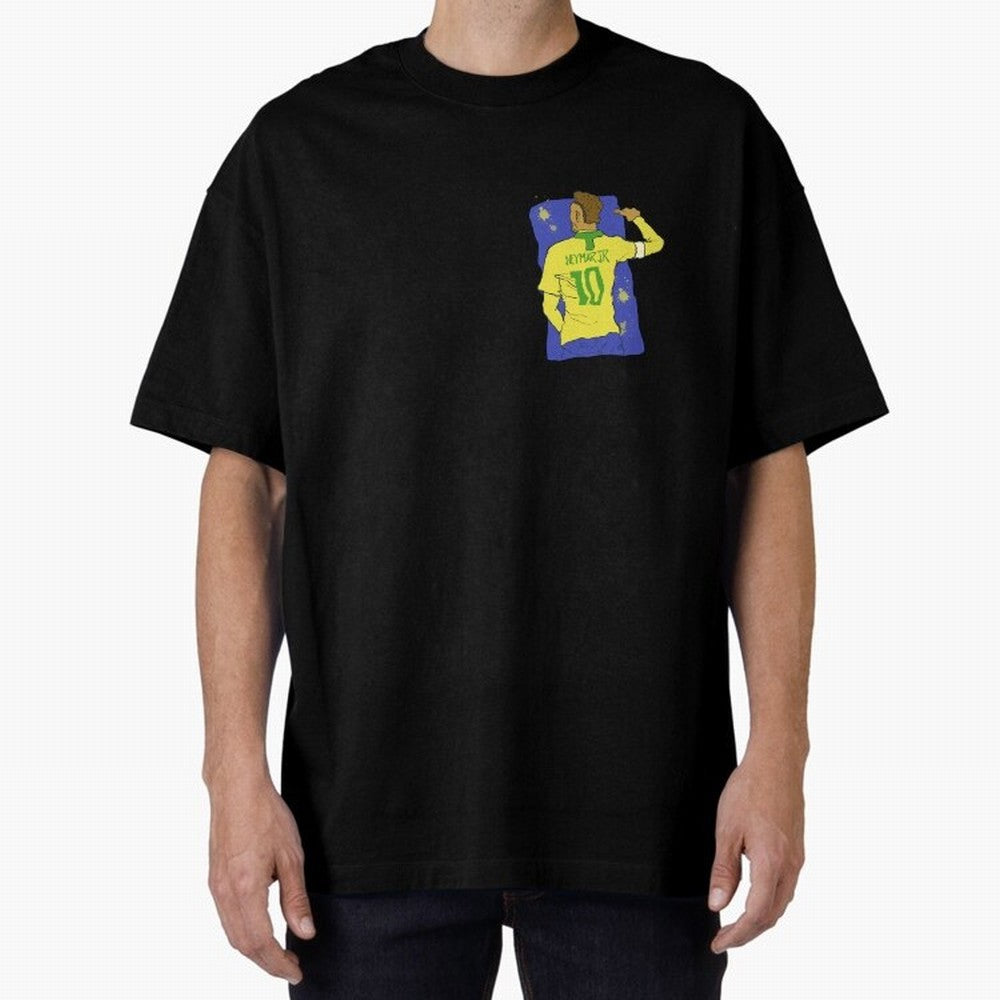 Neymar Jr. in Brazilian Glory Oversized T-Shirt Represent Football Lovers during Global Football Passion for FIFA World Cup 2026, Filled with Mbappe and Neymar, Portugal, Spain and Germany, Champion Mindset, Group Stage Buzz, Knockout Tension and