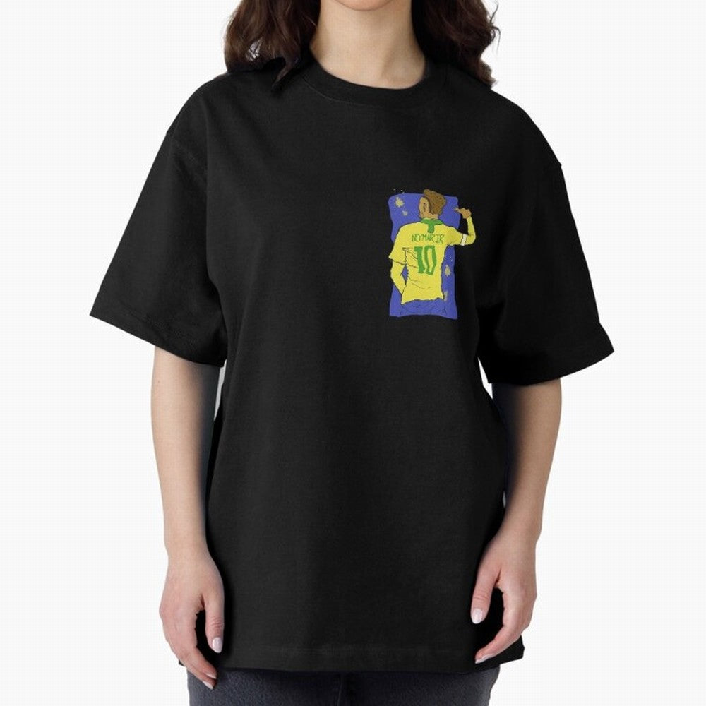 Neymar Jr. in Brazilian Glory Oversized T-Shirt Represent Football Lovers during Global Football Passion for FIFA World Cup 2026, Filled with Mbappe and Neymar, Portugal, Spain and Germany, Champion Mindset, Group Stage Buzz, Knockout Tension and