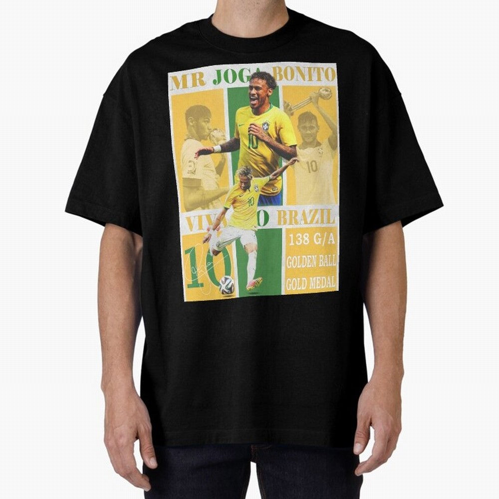 Neymar Jr Brazil National Team Soccer Poster - Iconic Selecao Art Print Classic T-Shirt Bring Global Tournament Vibes to Match Day Hype around FIFA World Cup 2026 USA Canada Mexico, Mbappe and Neymar, Portugal, Spain and Germany, Fan Favorite