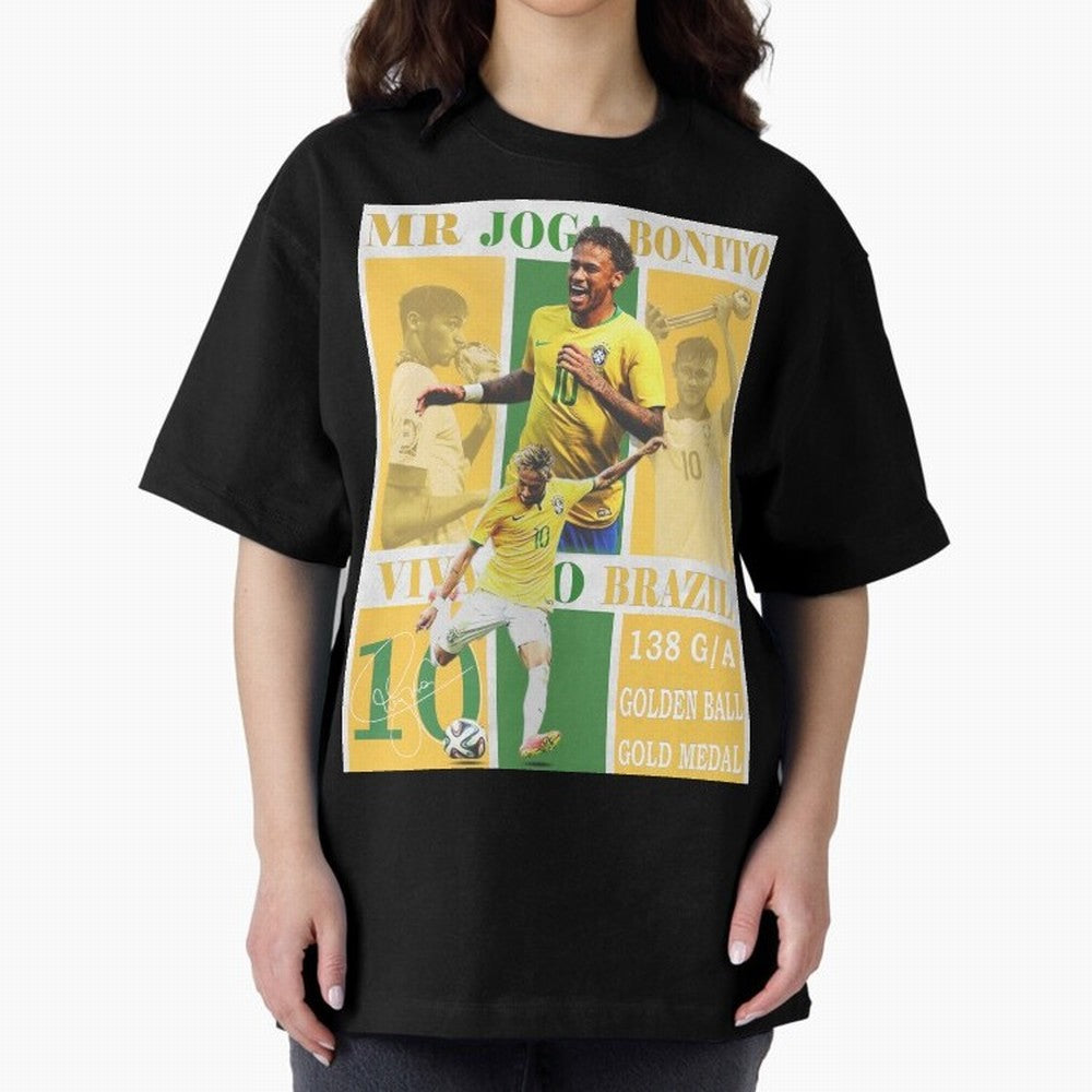 Neymar Jr Brazil National Team Soccer Poster - Iconic Selecao Art Print Classic T-Shirt Bring Global Tournament Vibes to Match Day Hype around FIFA World Cup 2026 USA Canada Mexico, Mbappe and Neymar, Portugal, Spain and Germany, Fan Favorite