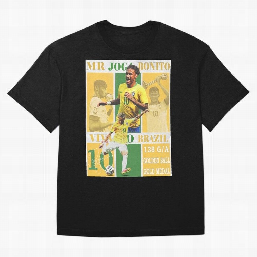 Neymar Jr Brazil National Team Soccer Poster - Iconic Selecao Art Print Classic T-Shirt Bring Global Tournament Vibes to Match Day Hype around FIFA World Cup 2026 USA Canada Mexico, Mbappe and Neymar, Portugal, Spain and Germany, Fan Favorite
