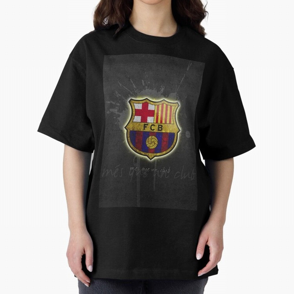 barcelona Oversized T-Shirt Show Your Stadium Side during Match Day Hype around FIFA World Cup 2026 USA Canada Mexico, Mbappe, Germany, Goal Celebration Energy, Supporter Heritage, Football Icons and Worldwide Tournament Joy; Great for Supporters