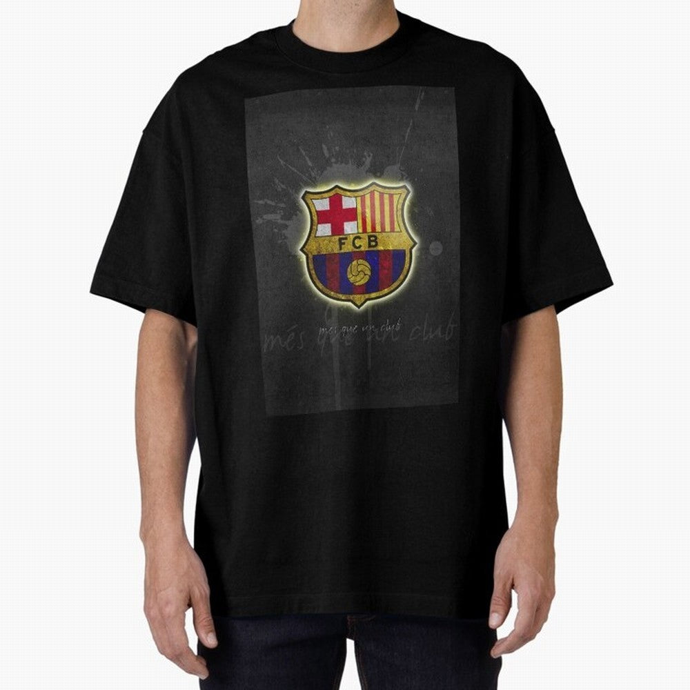 barcelona Oversized T-Shirt Show Your Stadium Side during Match Day Hype around FIFA World Cup 2026 USA Canada Mexico, Mbappe, Germany, Goal Celebration Energy, Supporter Heritage, Football Icons and Worldwide Tournament Joy; Great for Supporters