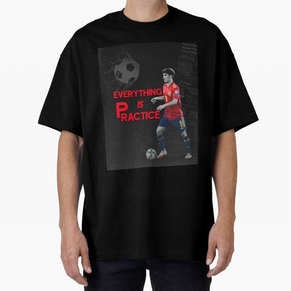 Pablo Gavi Oversized T-Shirt Feel International Energy from FIFA World Cup 2026 USA Canada Mexico Spirit, Capturing Argentina and Brazil, Messi, Championship Spirit, Famous Goals, Roaring Crowds and International Football Unity; Ideal for Football