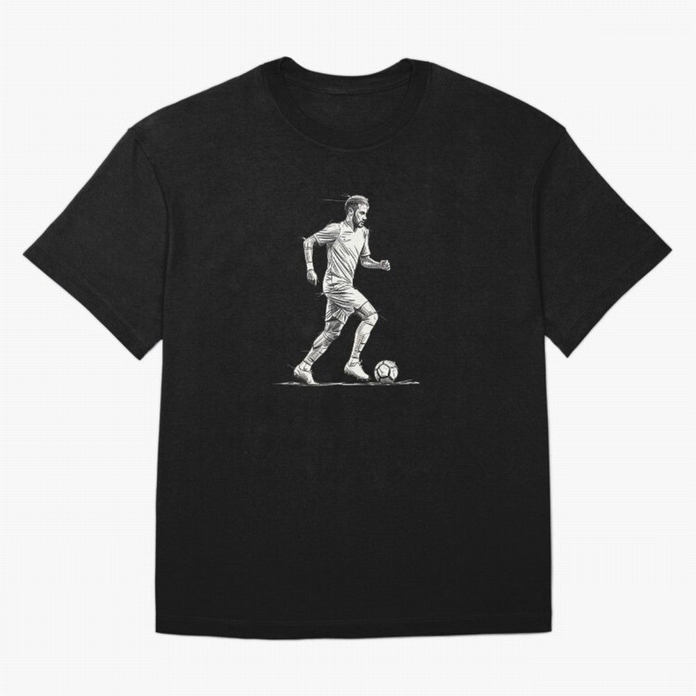 Neymar Jr. - The Dribble King Sketch Classic T-Shirt Carry the Dream of the FIFA World Cup 2026 Group Stage Journey through Cristiano Ronaldo Highlights, England and Germany Pride, Classic Soccer Heritage, Championship Pressure, Fan Loyalty and