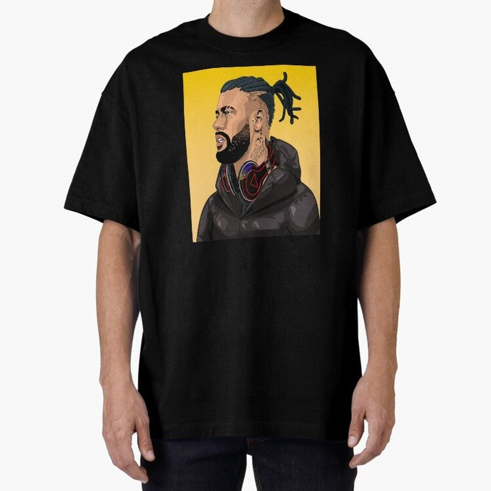 BMM x Neymar Jr. Episode 01- HUMAN #425 Classic Wear Oversized T-Shirt Celebrate Unforgettable Nights in FIFA World Cup 2026 for Fans of CR7 and Brazil, Portugal and Argentina, Bringing Game Day Rituals, Football Legends, Country Pride and the Road