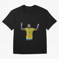 Neymar Jr. - Football Superstar Oversized T-Shirt Follow the Final Road of the FIFA World Cup 2026 USA Canada Mexico Journey through Haaland and Mbappe Highlights, Brazil Pride, Football Passion, Legendary Performances, Festival Vibes and Supporter