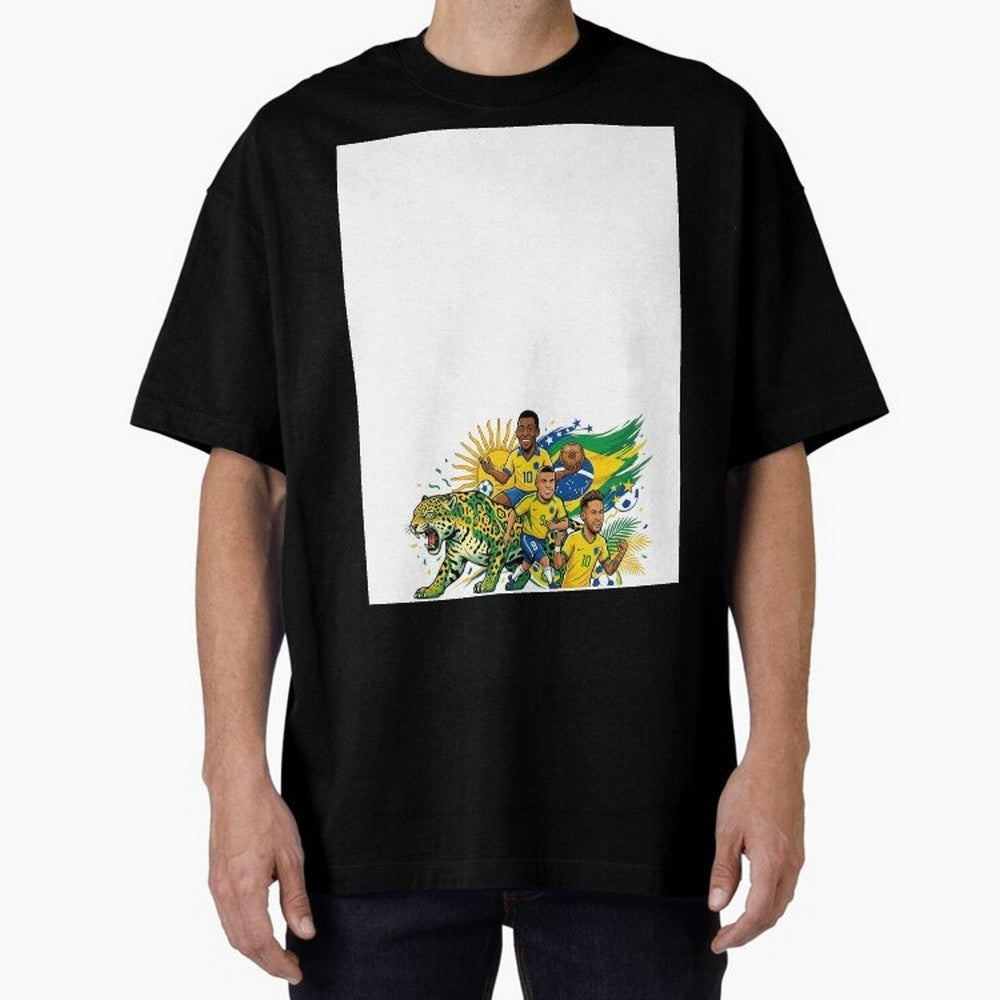 Unleash the spirit of the Sele??o! ? Graphic T-Shirt Make Your Look Match FIFA World Cup 2026 USA Canada Mexico for Fans of Mbappe and Neymar and England, Bringing Global Supporter Spirit, Legendary Goals, National Colors and Tournament