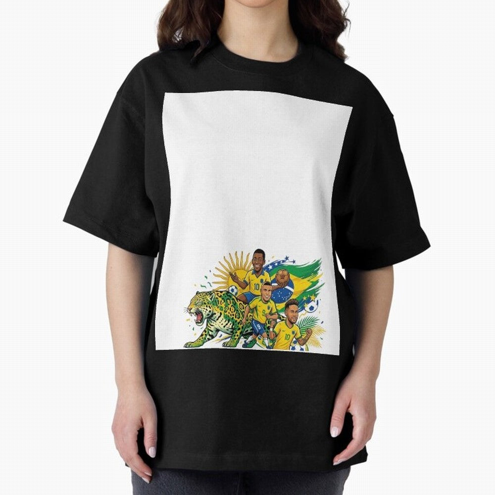 Unleash the spirit of the Sele??o! ? Graphic T-Shirt Make Your Look Match FIFA World Cup 2026 USA Canada Mexico for Fans of Mbappe and Neymar and England, Bringing Global Supporter Spirit, Legendary Goals, National Colors and Tournament