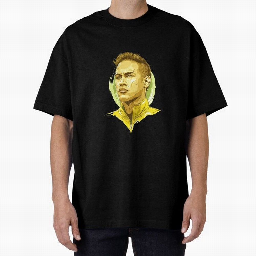 Neymar Junior Sticker Premium T-Shirt Enjoy the Biggest Football Party of FIFA World Cup 2026 USA Canada Mexico for Fans of Messi and Argentina and Brazil, Bringing Sports Nostalgia, International Competition, Famous Players and Unforgettable