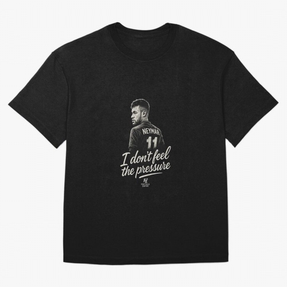 I Don¡¯t Feel The Pressure ¨C Neymar Inspired Street Football Art | Football Empire Graphic T-Shirt Spotlight the FIFA World Cup 2026 Group Stage Journey through Messi and Cristiano Ronaldo Highlights, Argentina Pride, Tournament Hype, Historic