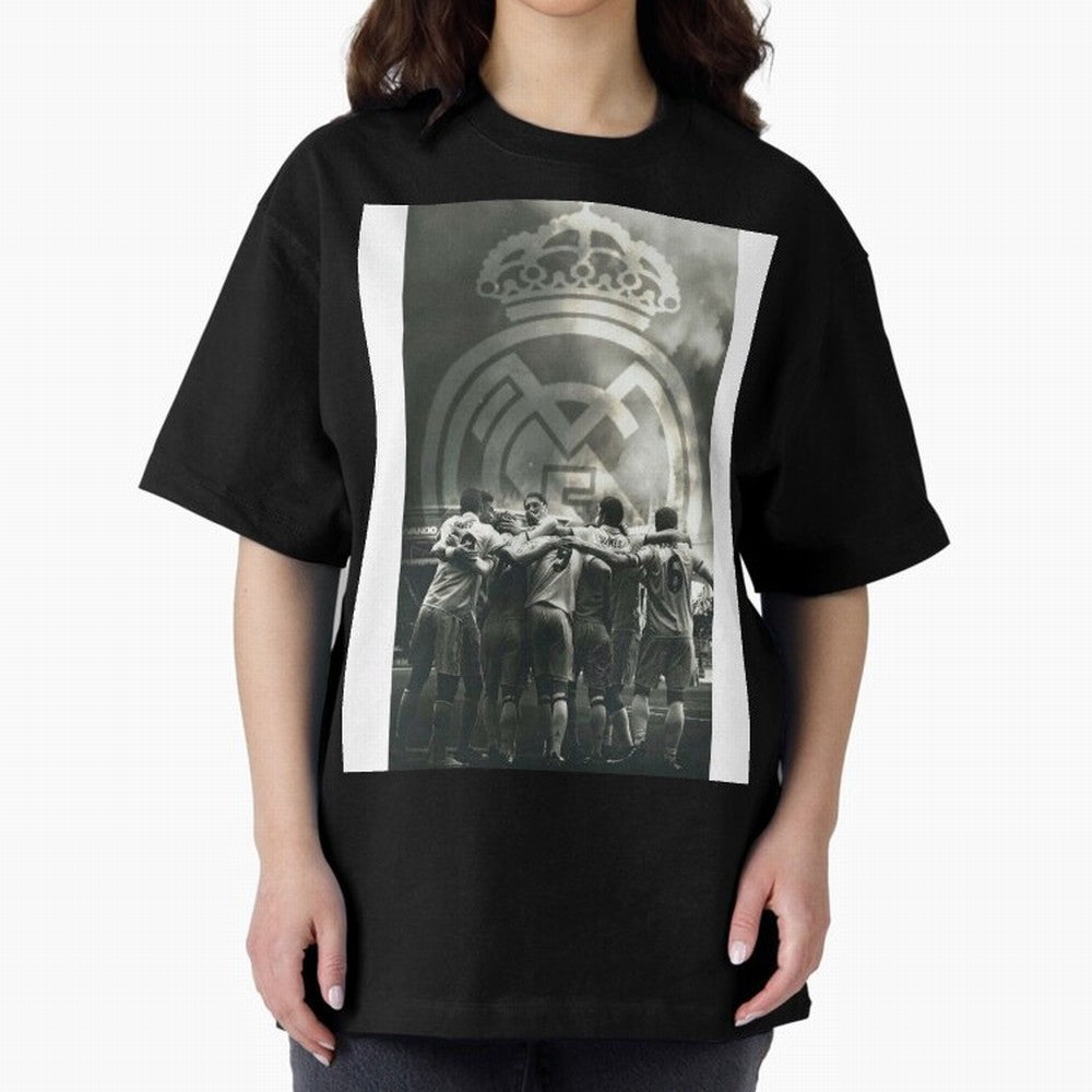 King Madrid Graphic T-Shirt Show Your Love for Match Day Hype around FIFA World Cup 2026 Group Stage, Haaland, Brazil, Portugal and Argentina, Championship Spirit, Famous Goals, Roaring Crowds and International Football Unity; Perfect for People