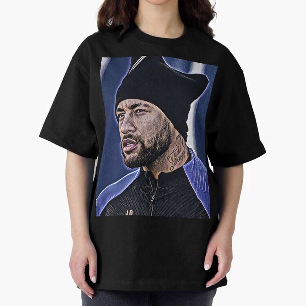Neymar All Time Greatest Footballer Oversized T-Shirt Celebrate Fan Favorites in FIFA World Cup 2026 for Fans of CR7 and Messi and Germany, Bringing Goal Celebration Energy, Supporter Heritage, Football Icons and Worldwide Tournament Joy; Perfect