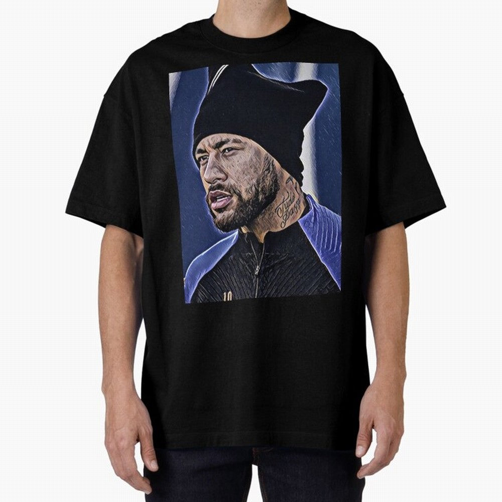Neymar All Time Greatest Footballer Oversized T-Shirt Celebrate Fan Favorites in FIFA World Cup 2026 for Fans of CR7 and Messi and Germany, Bringing Goal Celebration Energy, Supporter Heritage, Football Icons and Worldwide Tournament Joy; Perfect