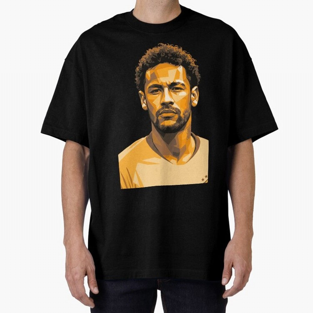 Neymar Oversized T-Shirt Bring a Vintage Feel to FIFA World Cup 2026 Group Stage Spirit, Filled with Argentina and Brazil, CR7, Championship Spirit, Famous Goals, Roaring Crowds and International Football Unity; Perfect for Fans, Collectors, Family