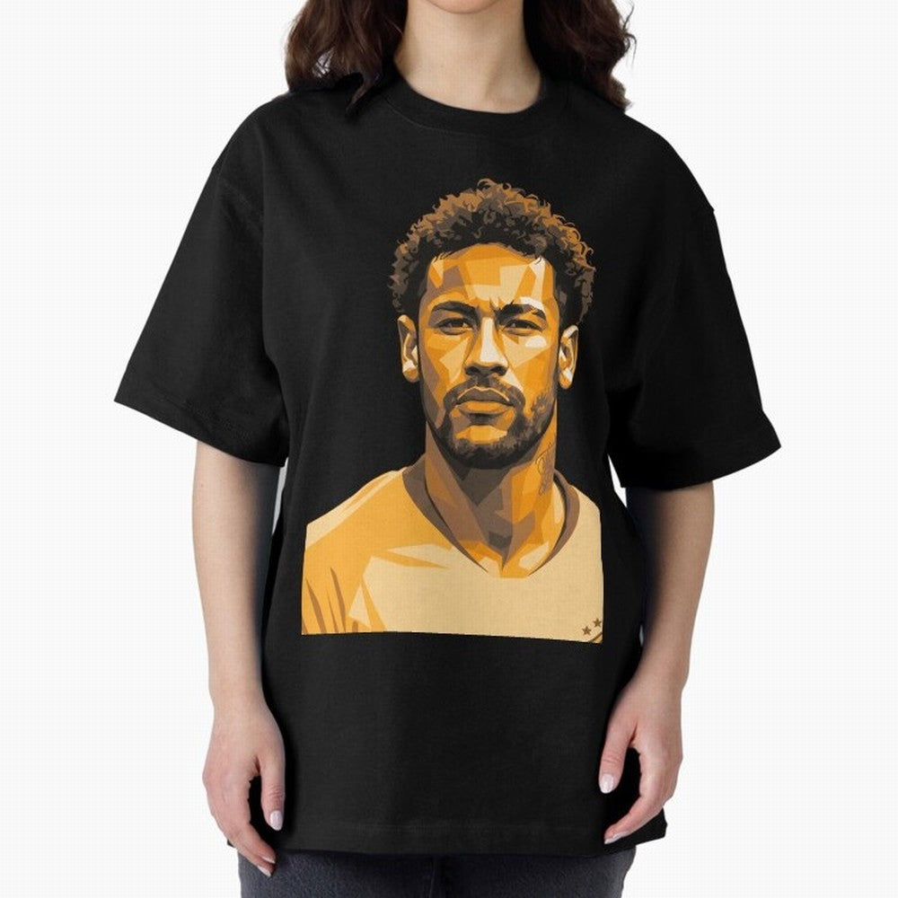 Neymar Oversized T-Shirt Bring a Vintage Feel to FIFA World Cup 2026 Group Stage Spirit, Filled with Argentina and Brazil, CR7, Championship Spirit, Famous Goals, Roaring Crowds and International Football Unity; Perfect for Fans, Collectors, Family