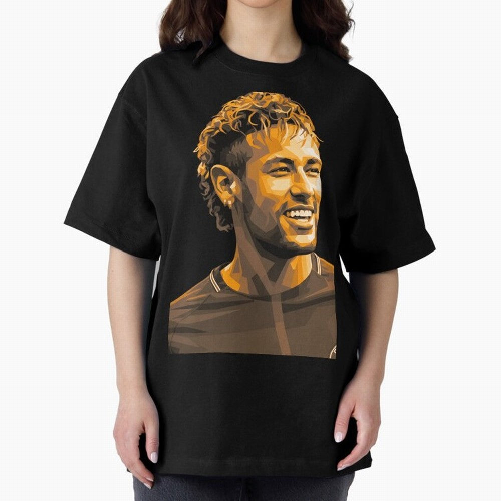 Neymar Oversized T-Shirt Honor the Beautiful Game during FIFA World Cup 2026 Driven by CR7 and Messi, Netherlands Energy, Championship Spirit, Famous Goals, Roaring Crowds and International Football Unity; Great for Supporters Who Love Legendary