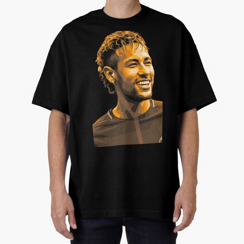 Neymar Oversized T-Shirt Honor the Beautiful Game during FIFA World Cup 2026 Driven by CR7 and Messi, Netherlands Energy, Championship Spirit, Famous Goals, Roaring Crowds and International Football Unity; Great for Supporters Who Love Legendary