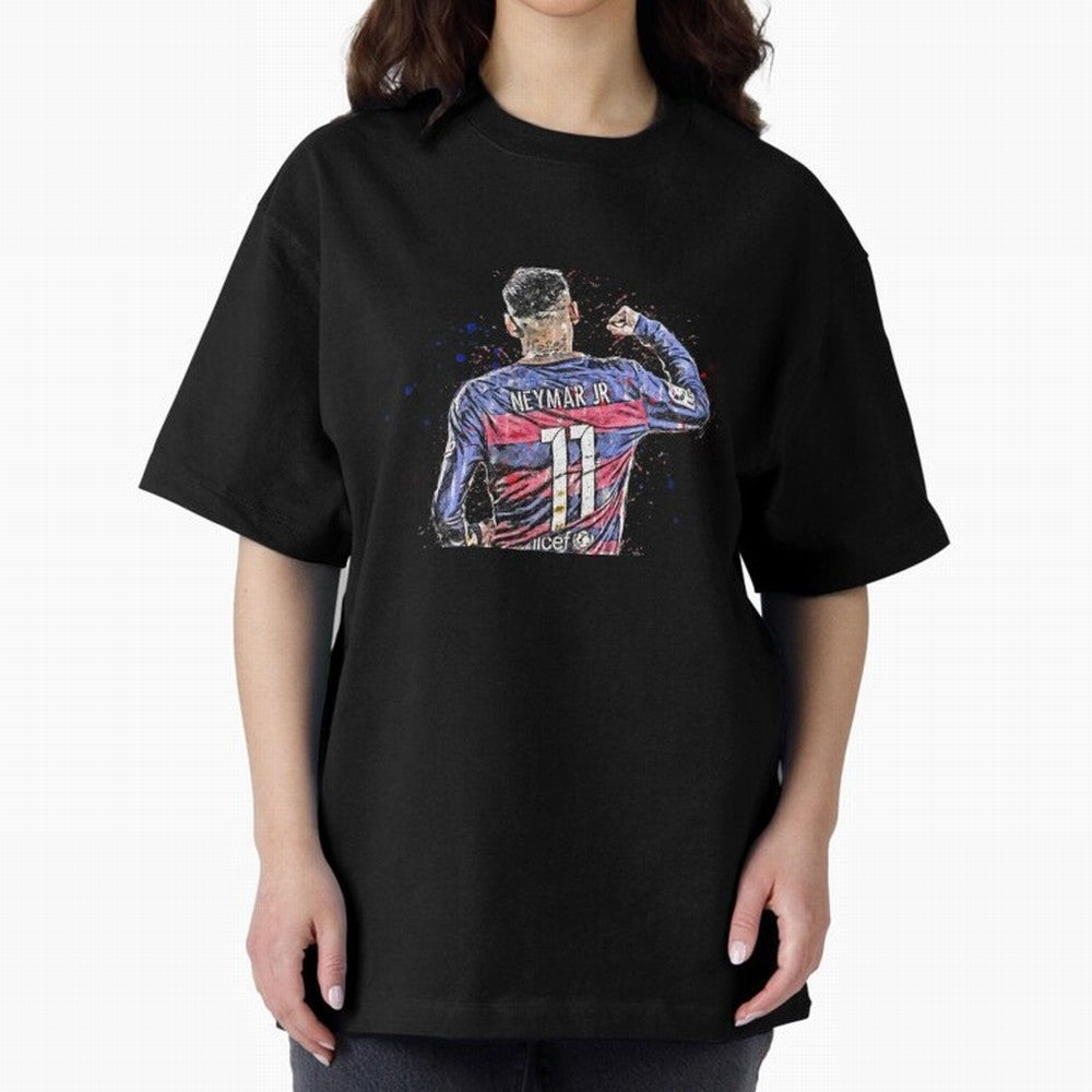 Neymar Neymar Oversized T-Shirt Show Your Tournament Heart for Match Day Hype around FIFA World Cup 2026, Cristiano Ronaldo, Germany, Goal Celebration Energy, Supporter Heritage, Football Icons and Worldwide Tournament Joy; Great for Watch Parties,